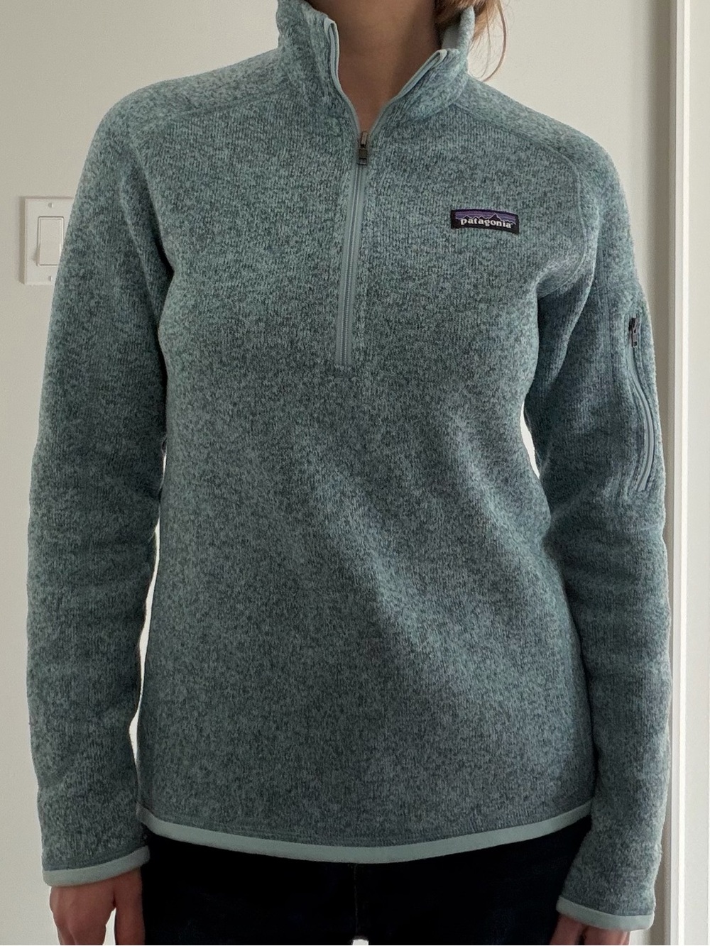 Patagonia Women's Teal Half-Zip Fleece Pullover